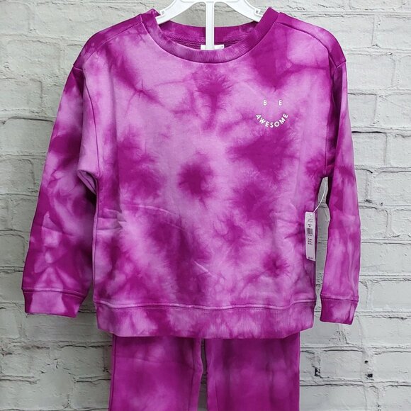 'GAP'FLEECE PULL-OVER TOP & FLEECE CUFF PANTS SET
